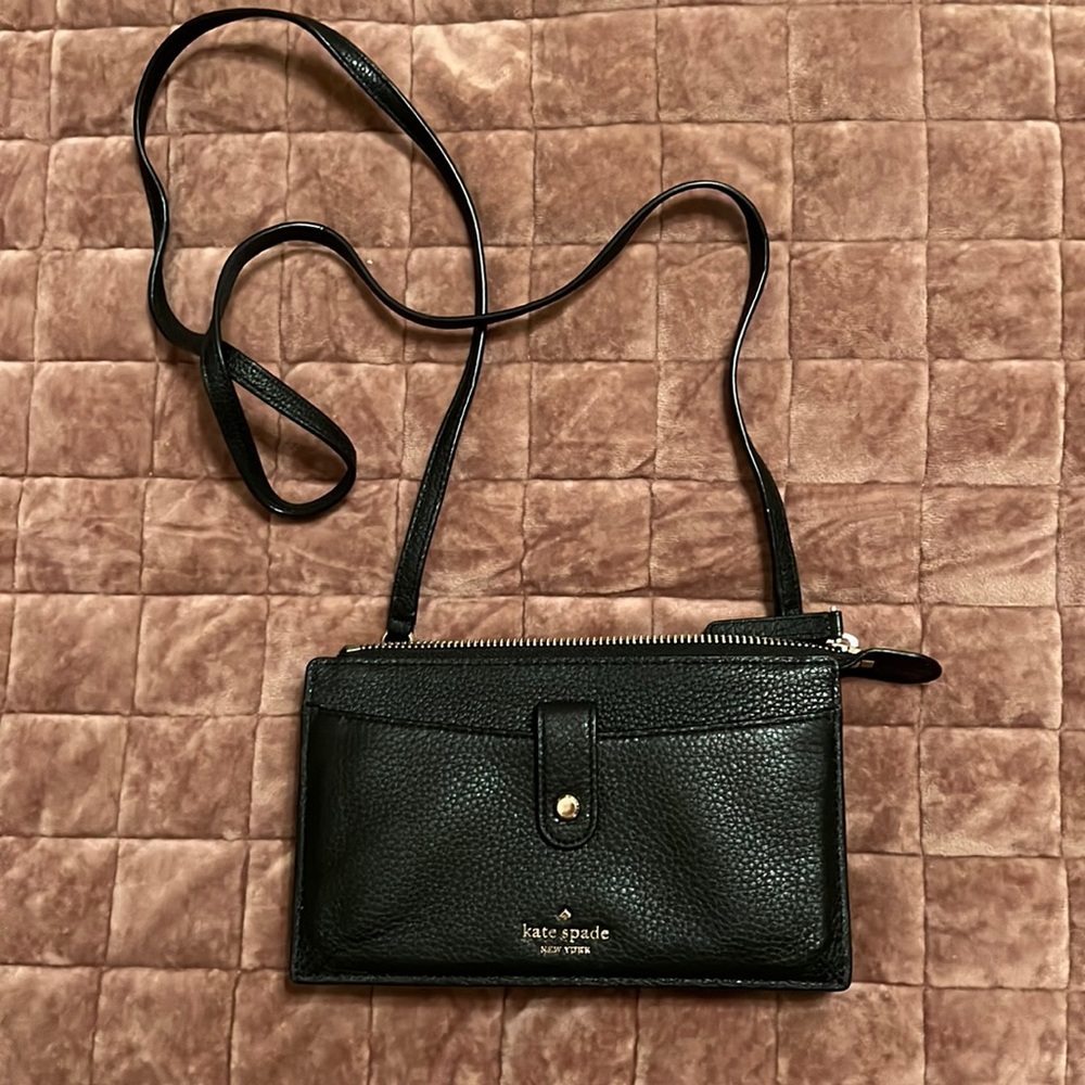 Black Kate Spade wallet crossbody
